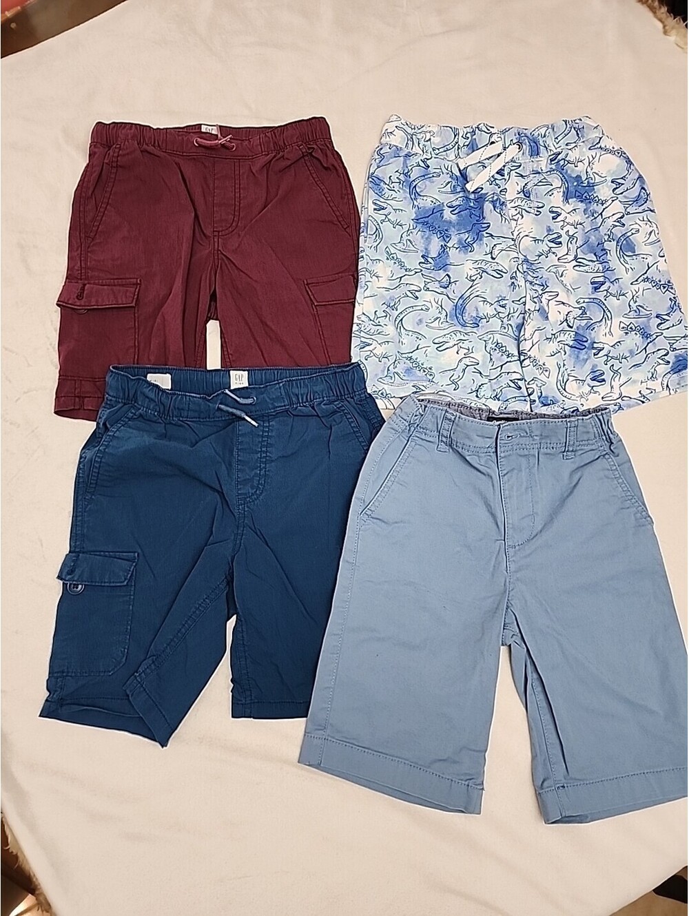 Bundle (4) Boys, Chino and active Gap Cat Jack Oshkosh shorts with pockets S M8